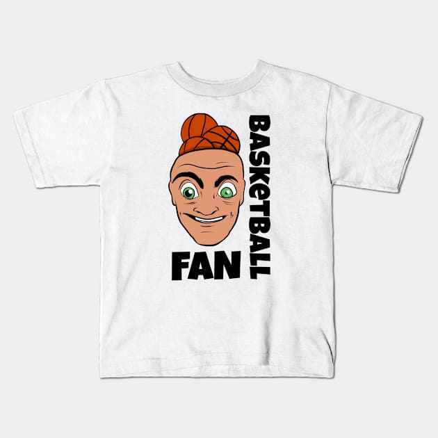 Basketball fan Kids T-Shirt by Pulseender